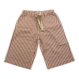 Zhoe &amp; Tobiah Rot gestreifte einfarbige Bermuda-Shorts für Jungen