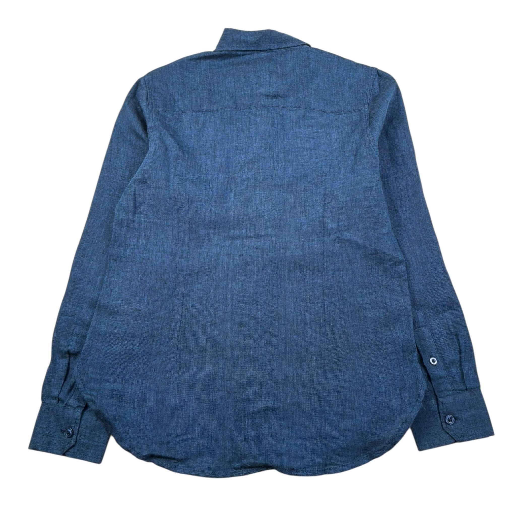 Jeckerson Camicia Manica Lunga Tinta Unita Collo Coreano per Bambino J3897 BLU JECKERSON 