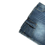 Patriot Bermuda In Denim Tinta Unita con Tasconi per Bambino PJ5S2SPCK42X BLU PATRIOT 