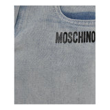 Moschino Bermuda In Denim Tinta Unita per Bambino HUQ01Y AZZURRO MOSCHINO 