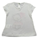 J.O. Milano T-Shirt Girocollo Tinta Unita con Ricamo per Neonata 576F3 BIANCO J.O. MILANO 