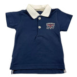 Emc Poloshirt Halbarm Einfarbig mit Kontrastkragen Blau für Baby