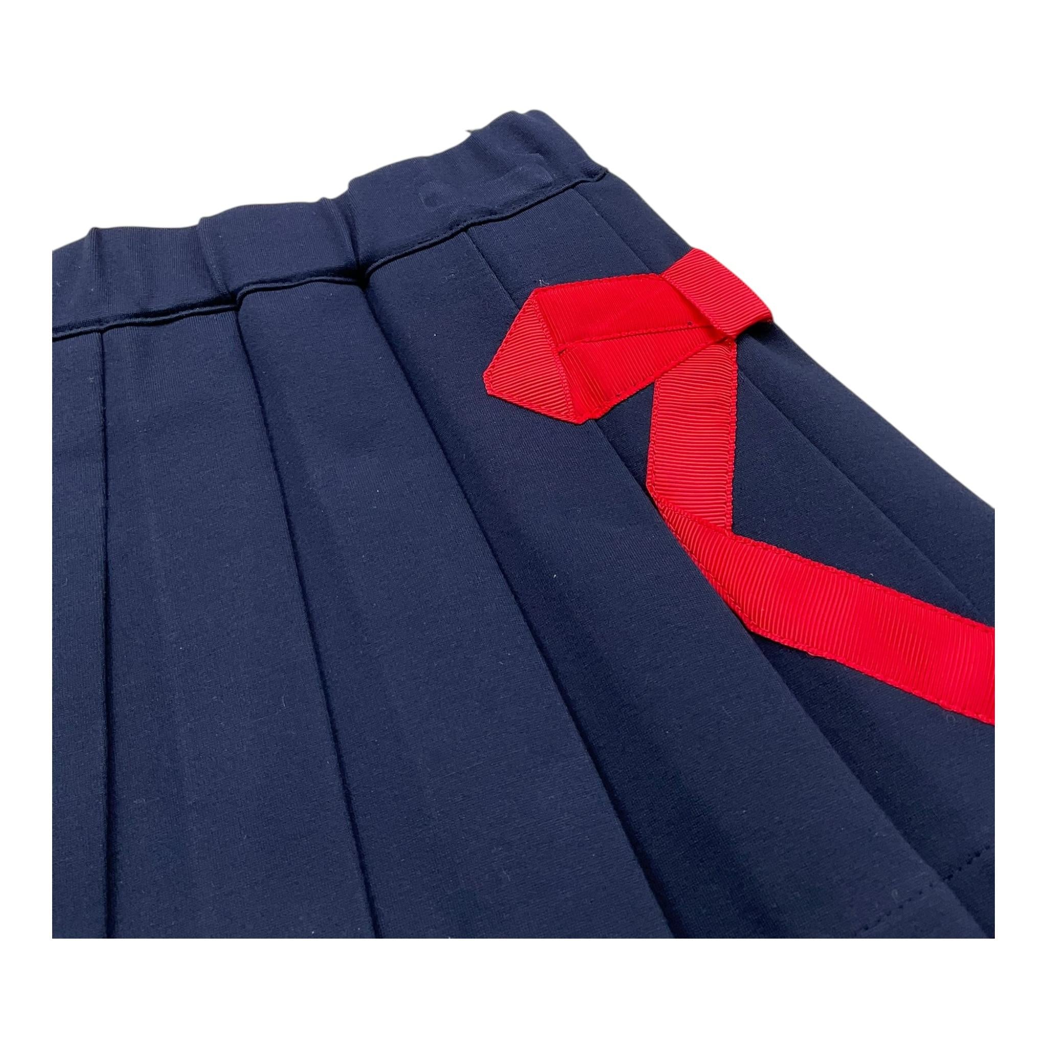 TRUSSARDI gonna tinta unita con fiocco Blu per Neonata TIA25212GO BLU TRUSSARDI 