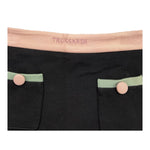 TRUSSARDI gonna tinta unita con logo e tasche Nero per Bambina TGA25102GO NERO TRUSSARDI 