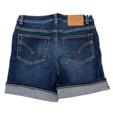Dondup Blaue, einfarbige Denim-Bermudashorts für Jungen