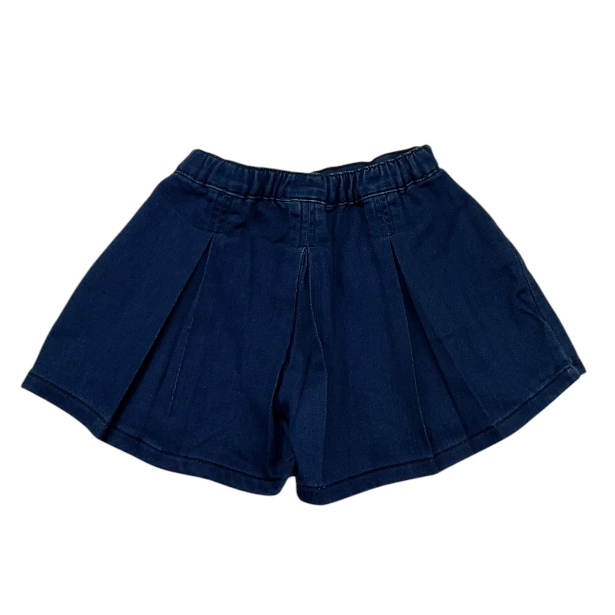 BOBOLI short in denim tinta unita con elastico in vita Blu per Bambina 209089 BLU BOBOLI 