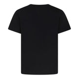 Balmain T-Shirt Tinta Unita con Stampa per Bambina BV8Q21 NERO BALMAIN 