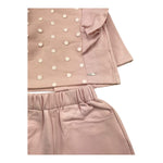 LALALU' completo 2 pezzi felpa-pantalone tinta unita Rosa per Neonata CFL06N ROSA LALALU' 