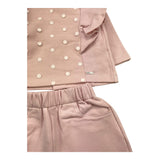 LALALU' completo 2 pezzi felpa-pantalone tinta unita Rosa per Neonata CFL06N ROSA LALALU' 