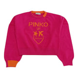 PINKO maglia tinta unita con stampa in contrasto Fuxia per Bambina F4PIBGJP108JX FUXIA PINKO 