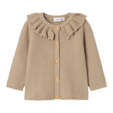 NAME IT cardigan tinta unita con colletto Sabbia per Neonata 13231270 SABBIA NAME IT 