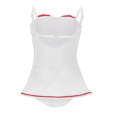 Monnalisacostume Tinta Unita con Stampa per Neonata 19E066N BIANCO MONNALISA 