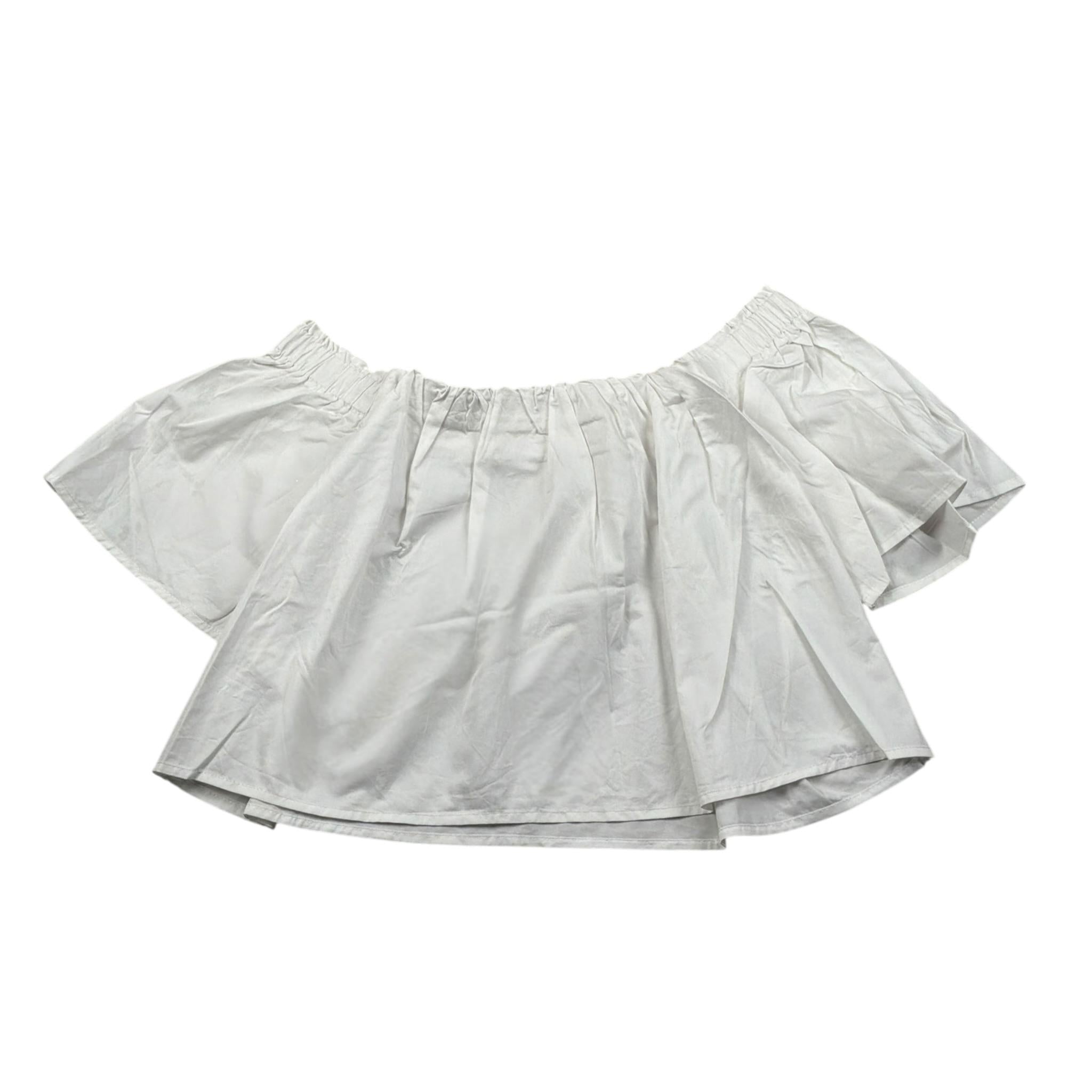 Fun & Fun Top Mezza Manica tinta unita Bianco per Bambina FNJSH11378 BIANCO FUN & FUN 