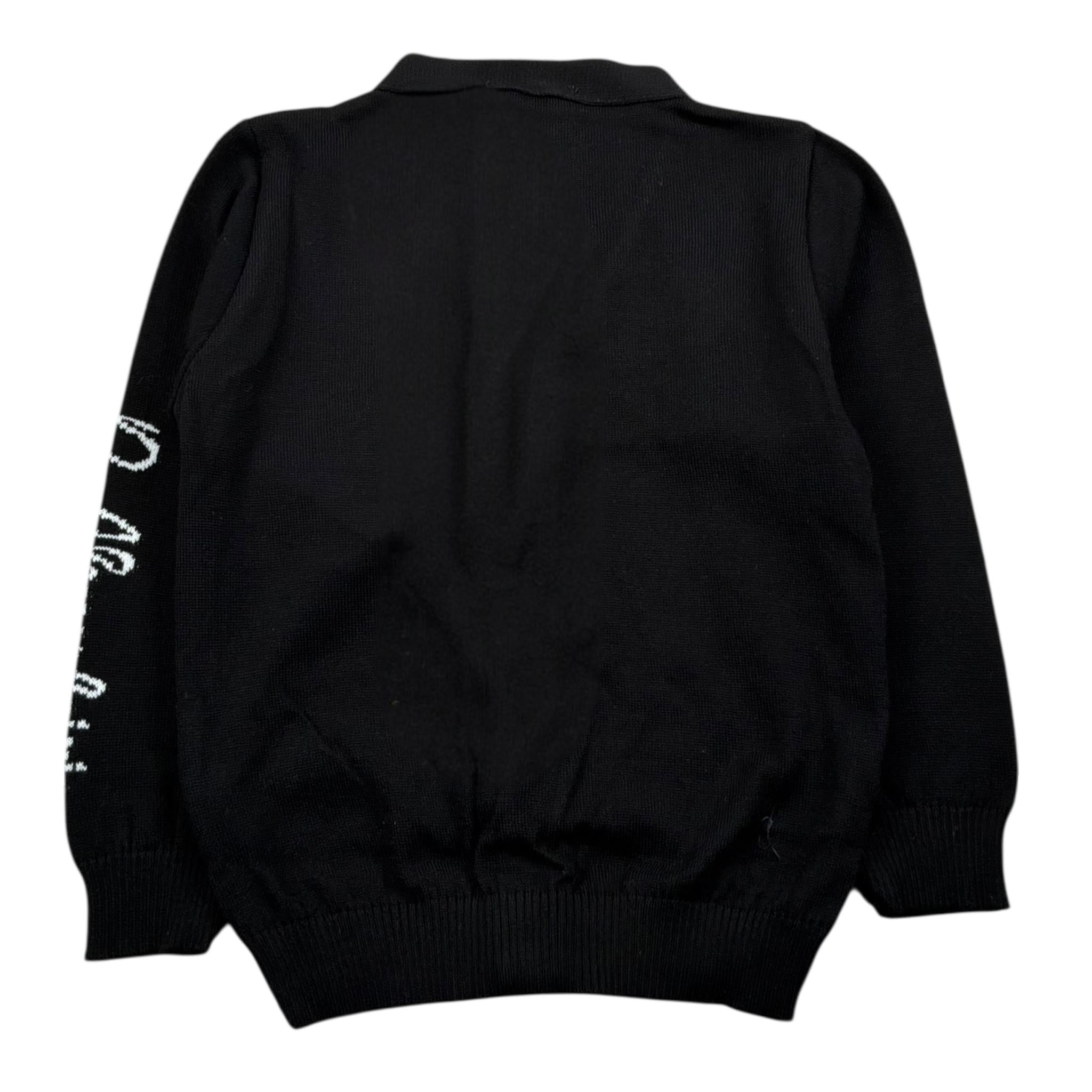 Daniele Alessandrini Cardigan Tinta Unita con Logo per Neonato 1291W00008N NERO DANIELE ALESSANDRINI 