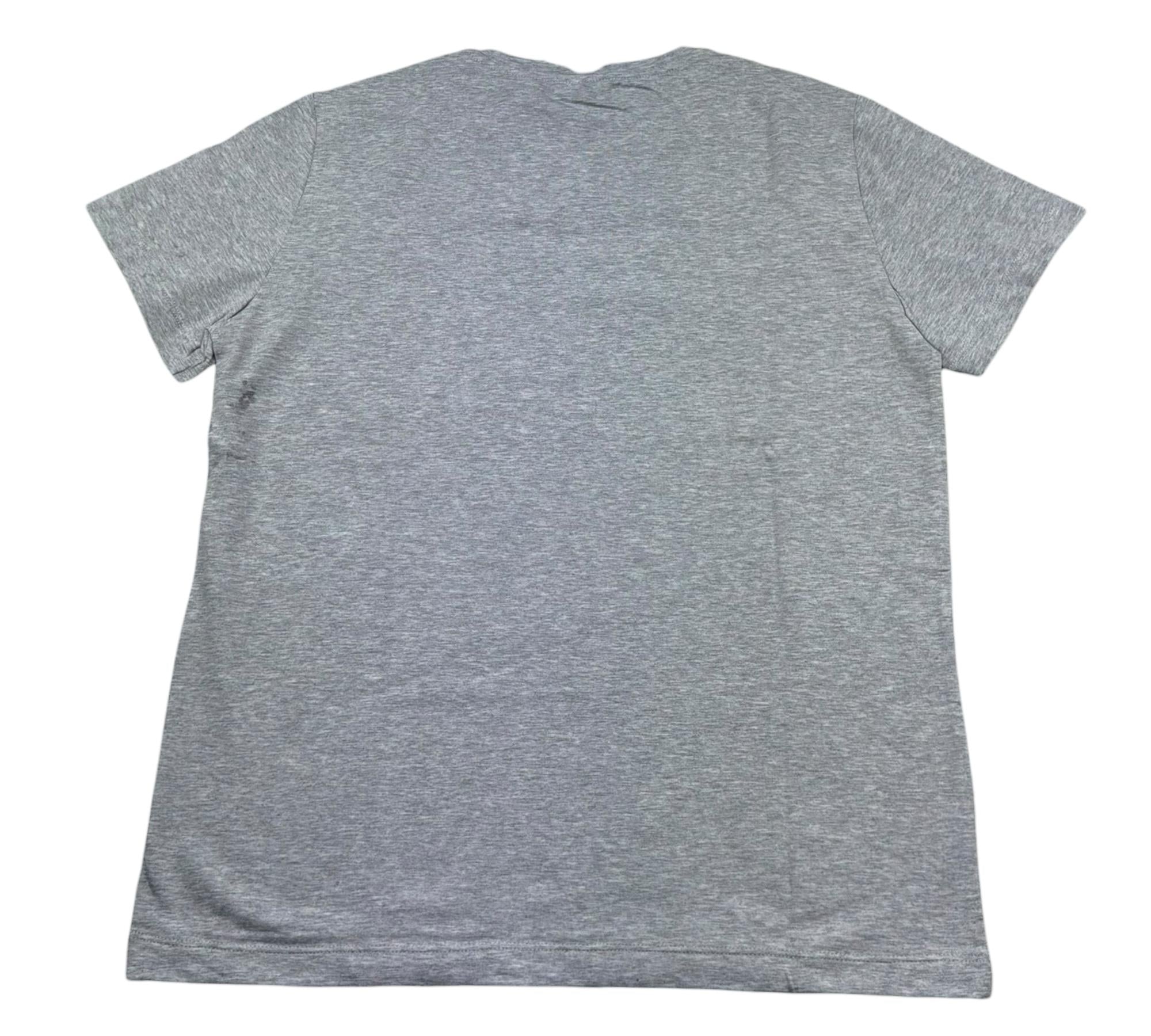 Monnalisa T-Shirt Girocollo Tinta Unita con Stampa per Bambino 255604 GRIGIO MONNALISA 