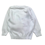 DANIELE ALESSANDRINI maglia girocollo tinta unita con stampa Bianco per Bambino 1231W00049 BIANCO DANIELE ALESSANDRINI 