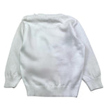 DANIELE ALESSANDRINI maglia girocollo tinta unita con stampa Bianco per Bambino 1231W00049 BIANCO DANIELE ALESSANDRINI 