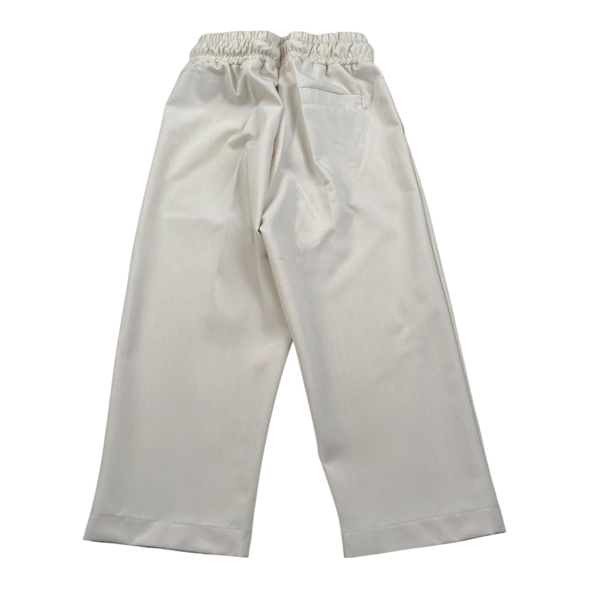 Duepuntozero Pantalone Tinta Unita con Elastico In Vita per Neonato PTBR1N BEIGE DUEPUNTOZERO 