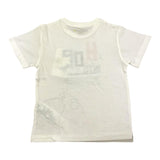 Losan Einfarbiges T-Shirt mit Rundhalsausschnitt und cremefarbenem Aufdruck für Babys