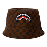 Sprayground Cappello Modello Pescatore Fantasia Quadri per Bambino SP14998GRY MARRONE SPRAYGROUND 