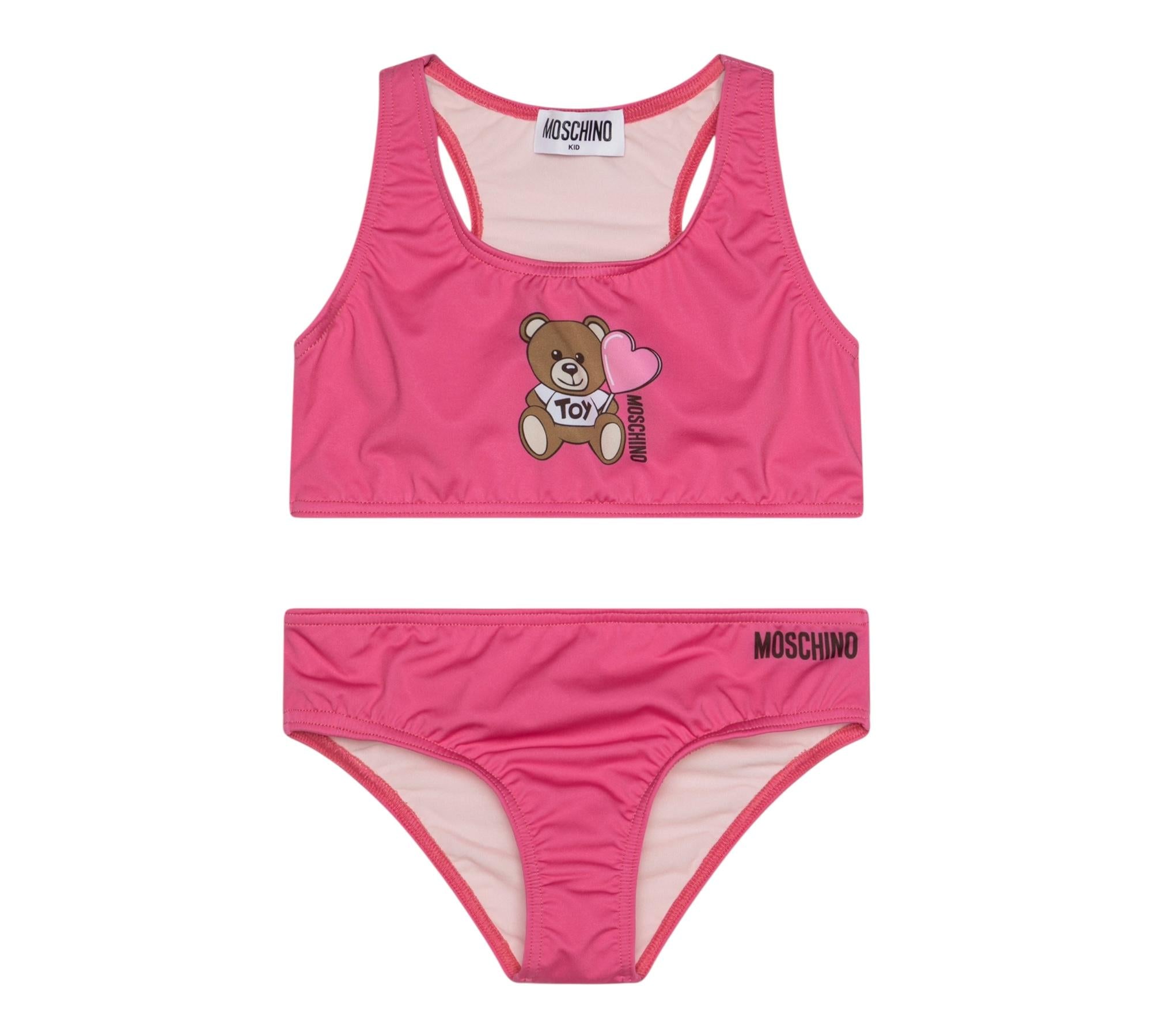 Moschino Costume 2 Pezzi Top-Mutandina Tinta Unita per Bambina HAL00P FUXIA MOSCHINO 