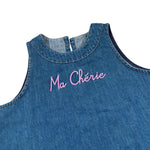 top in denim tinta unita giromanica AYL0001 BLU SAINT BARTH 
