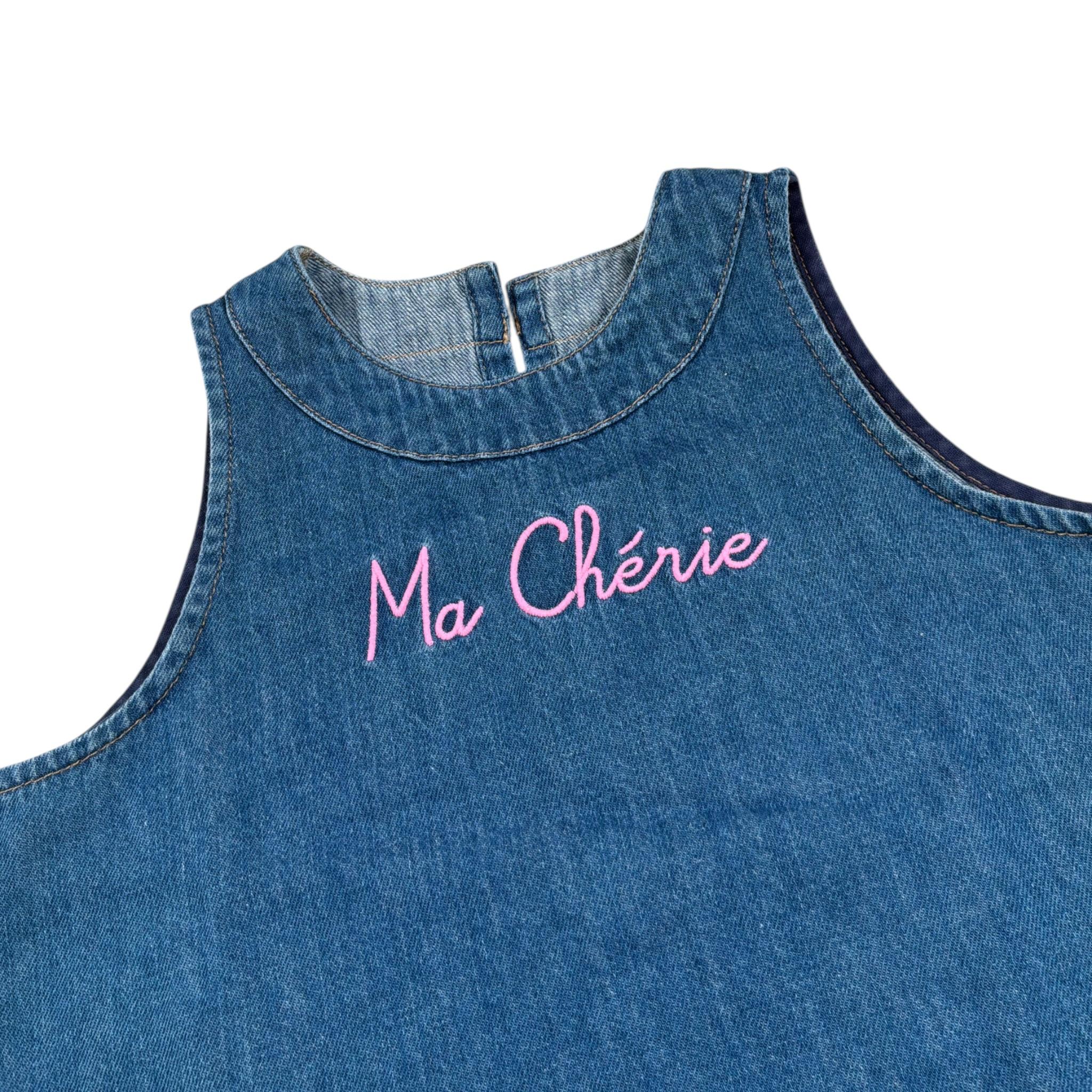 top in denim tinta unita giromanica AYL0001 BLU SAINT BARTH 