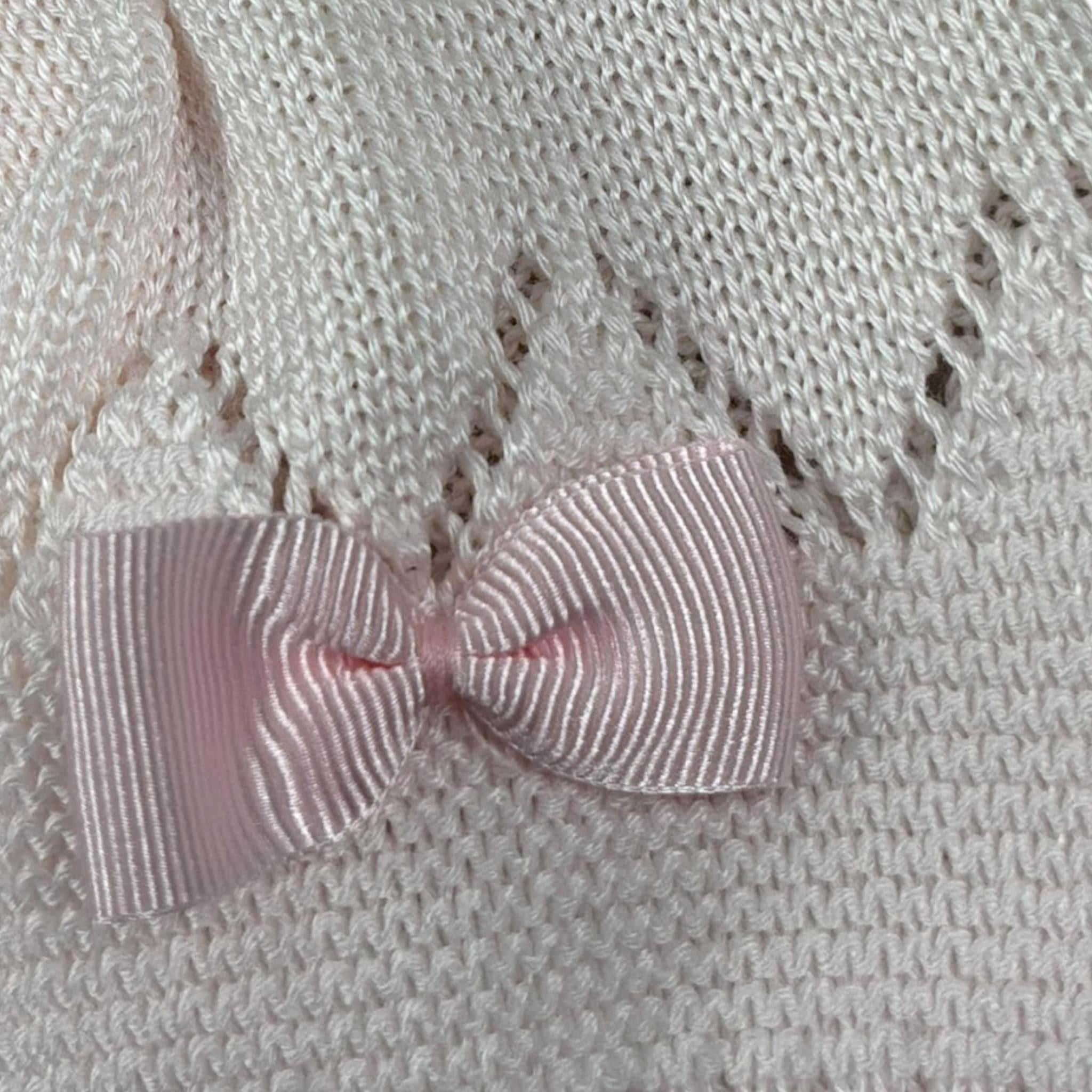 Bimbalo' Cappello tinta unita con Ricami Rosa per Neonata 7579 ROSA BIMBALO' 
