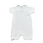 Scaldacuore Pagliaccetto Tinta Unita In Maglia per Neonata PS02PE24 BIANCO SCALDACUORE 