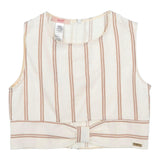 Liu Jo Beige gestreiftes Top für Mädchen