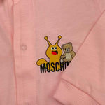 MOSCHINO tutina tinta unita con stampa Rosa per Neonata MUY08C ROSA MOSCHINO 