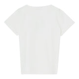 Liu Jo T-Shirt Girocollo Tinta Unita con Paillettes per Bambina GA5018XXXX PANNA LIU JO 