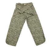 Babe & Tess Pantalone Tinta Unita con Fantasia Fiori per Bambina 04518075 VERDE BABE & TESS 