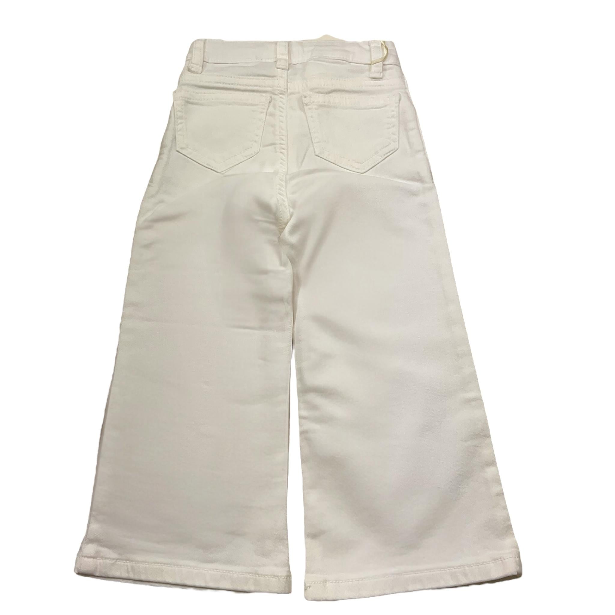 Twinset Pantalone Modello A Palazzo Tinta Unita per Bambina 251GJ2611 BIANCO TWINSET 