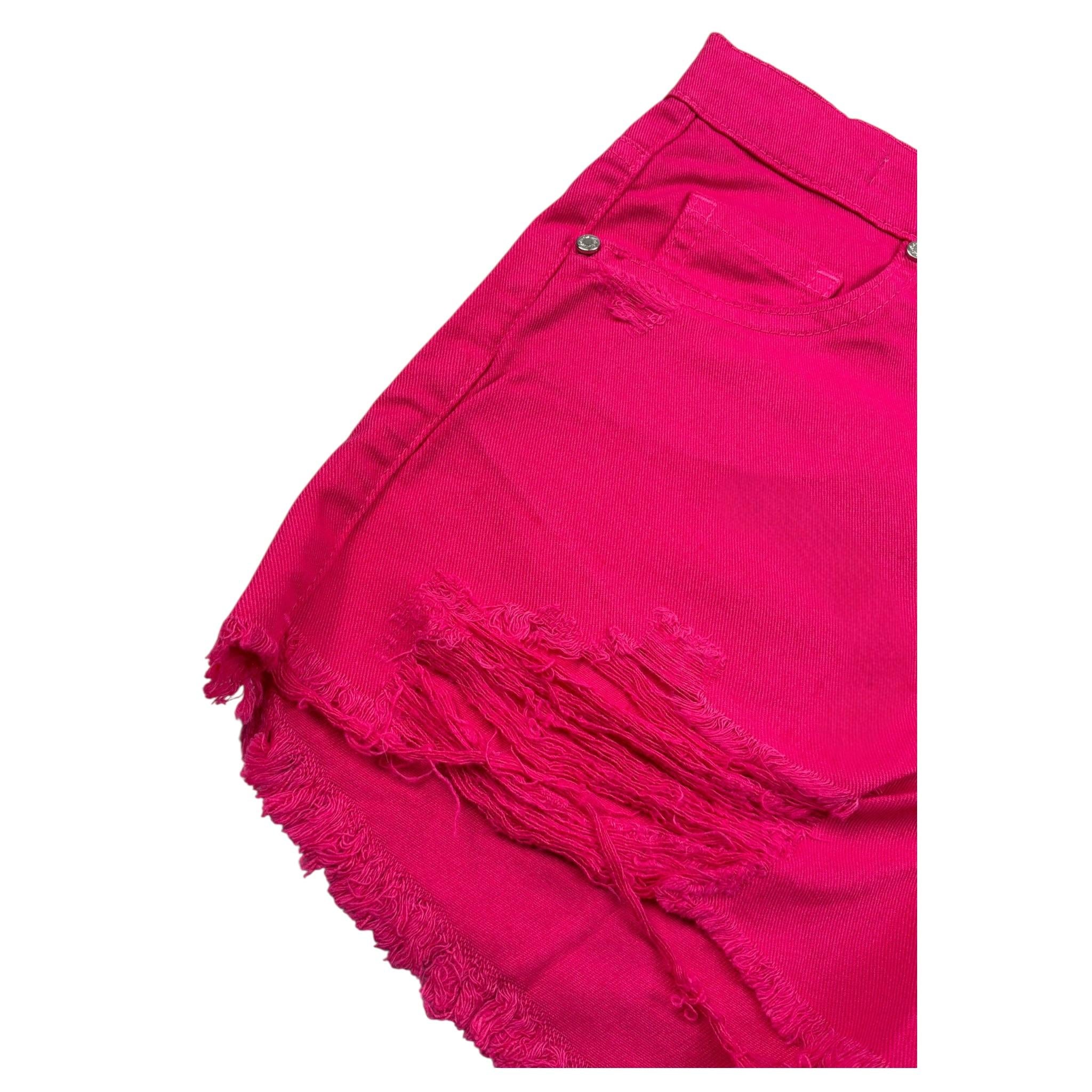 Lu Lu By Miss Grant Short tinta unita con Girovita Regolabile Fuxia per Bambina LL2605 FUXIA LU LU BY MISS GRANT 