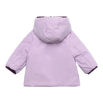 K-WAY giubbino reversibile con zip e cappuccio Viola per Neonata K71338WS VIOLA K-WAY 
