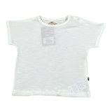 Petit Indi T-Shirt Girocollo Tinta Unita per Neonato SS25B2717 BIANCO PETIT INDI 