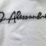DANIELE ALESSANDRINI maglia girocollo tinta unita con stampa Bianco per Bambino 1231W00049 BIANCO DANIELE ALESSANDRINI 