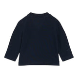 Tommy Hilfiger Shirt Girocollo Tinta Unita con Stampa per Neonato KN0KN01965 BLU TOMMY HILFIGER 