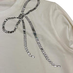 VICOLO shirt girocollo tinta unita con brillantini Bianco per Bambina 3141M00129 BIANCO VICOLO 