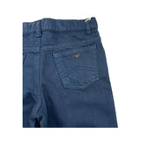 EMPORIO ARMANI pantalone tinta unita con girovita regolabile Blu per Bambino 6RHJ02 BLU EMPORIO ARMANI 