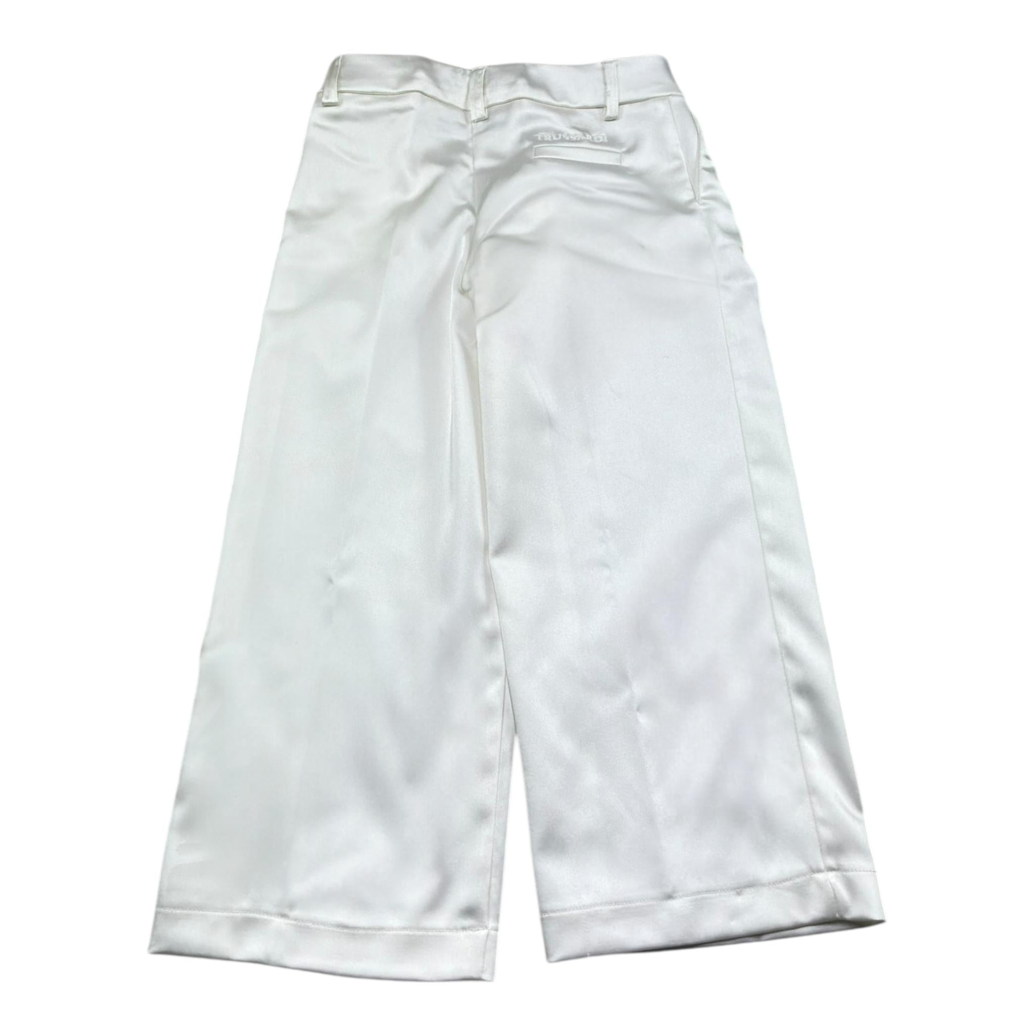 Trussardi Pantalone Tinta Unita Lucido per Bambina TGP26088PA BIANCO TRUSSARDI 