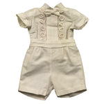 Pontoporponto Completo 2 Pezzi Camicia-Bermuda per Neonato 6328 PANNA PONTOPORPONTO 