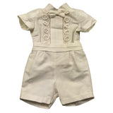 Pontoporponto Completo 2 Pezzi Camicia-Bermuda per Neonato 6328 PANNA PONTOPORPONTO 