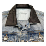 Yes London Giubbino In Denim Tinta Unita con Maniche In Contrasto per Bambino JR0043 AZZURRO YES LONDON 