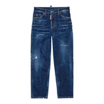 DSQUARED2 jeans tinta unita con strappi Blu per Bambino DQ2241 BLU DSQUARED2 