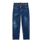 DSQUARED2 jeans tinta unita con strappi Blu per Bambino DQ2241 BLU DSQUARED2 