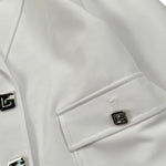 Gaelle Giacca tinta unita con Bottoni Bianco per Bambina 2745J00525 BIANCO GAELLE 