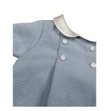 La Stupenderia Pagliaccetto Tinta Unita con Colletto per Neonato CBPG51X AZZURRO LA STUPENDERIA 