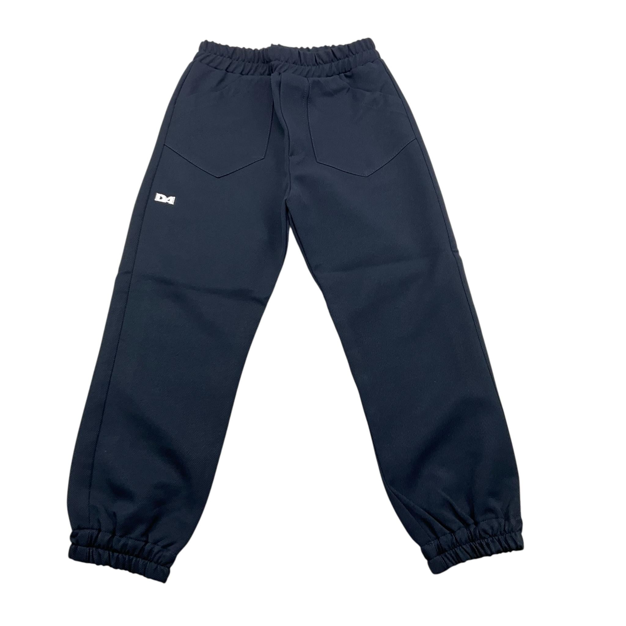 DANIELE ALESSANDRINI pantalone tinta unita con elastic in vita Blu per Bambino 1291P00006 BLU DANIELE ALESSANDRINI 